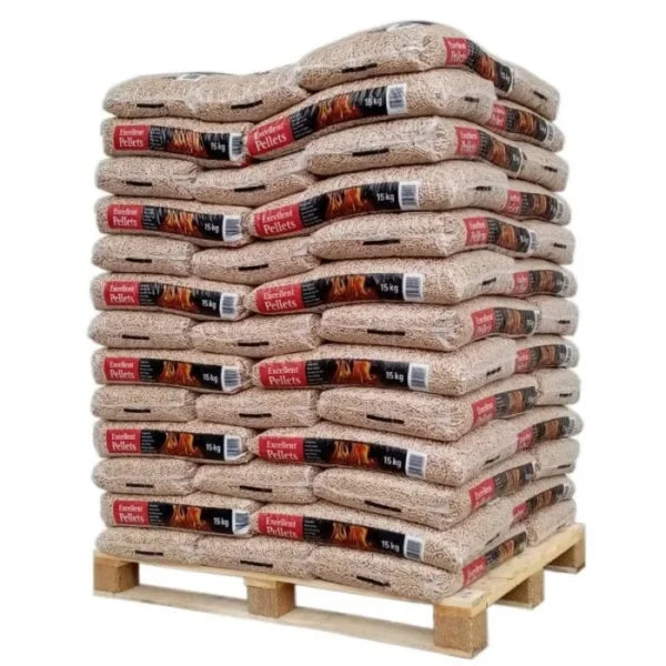 Eichenholz-Pellets ENplus A1, 960 kg Palette, aus 100 % Eichenspänen