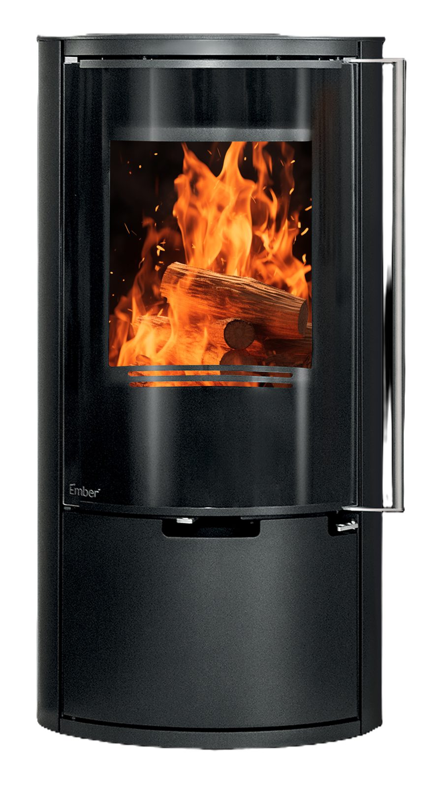 Ember Kamin E-14 VG mit Vollglastür, 6,5 kW