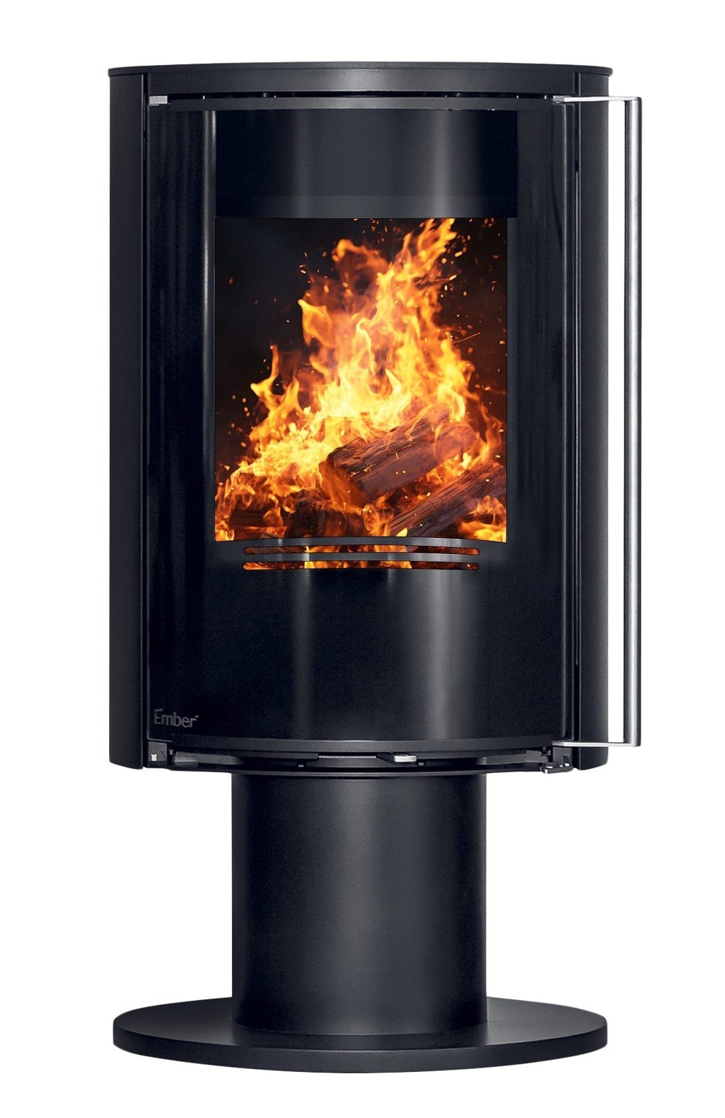 Ember Kamin E-16 VG drehbar mit Vollglastür, 6,5 kW