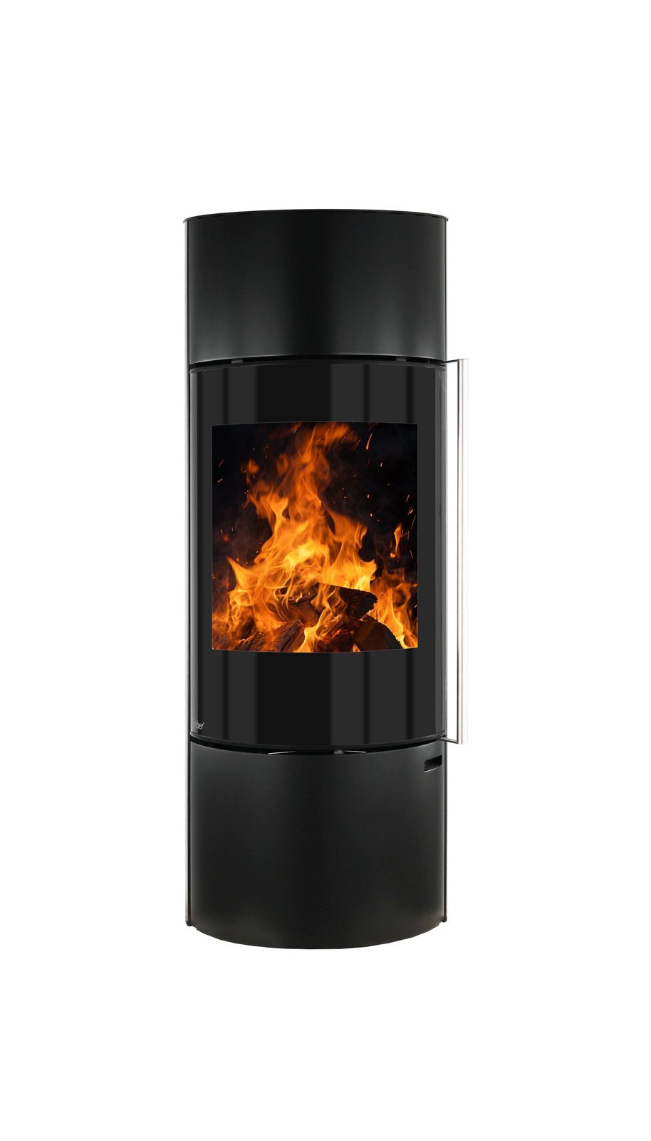Ember Kamin F-11 VG mit Vollglastür und Wärmespeicher, 7,0 kW