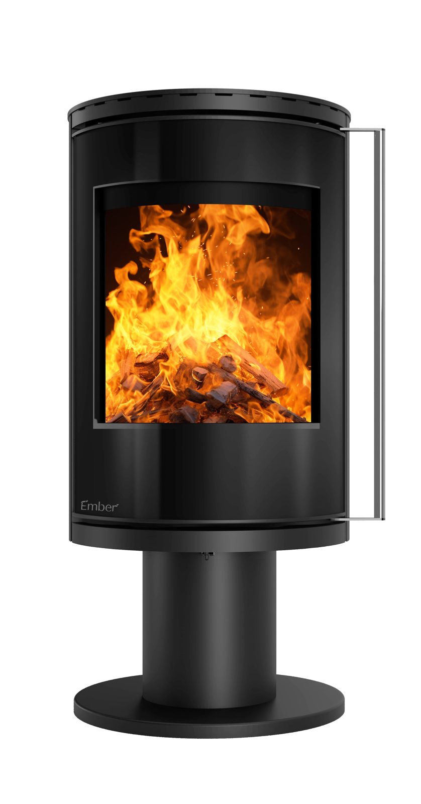 Ember Kamin F-16 VG drehbar mit Vollglastür, 7,0 kW