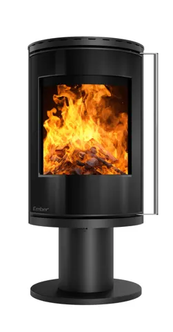 Ember Kamin F-16 VG drehbar mit Vollglastür, 7,0 kW