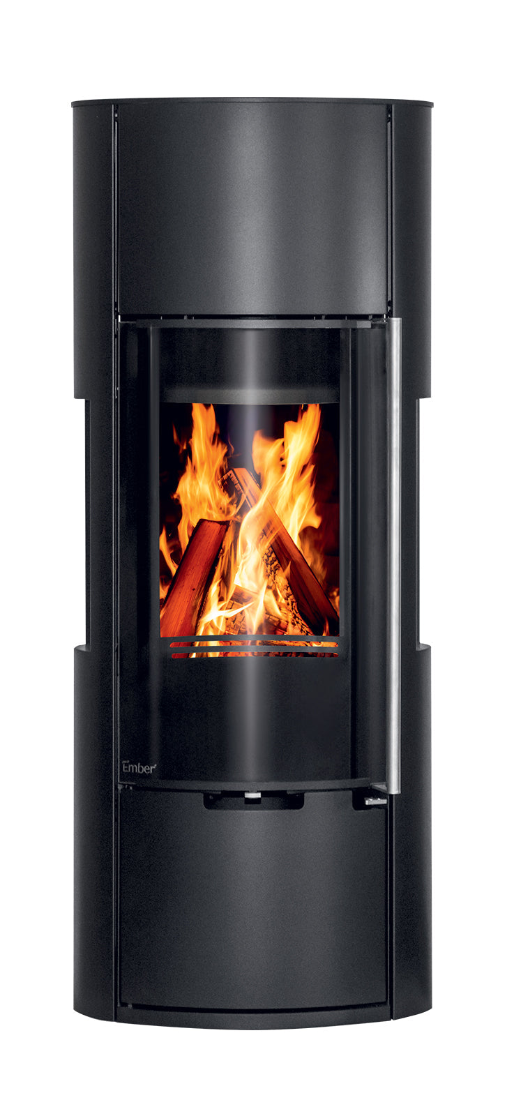 Ember Kaminofen E-15 XL VG mit drei Glasscheiben, 6,0 kW, Wärmespeicher möglich