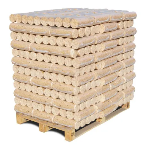 Pressholz-Briketts Hartholz, 1.008 kg Palette (Packungen à 7,5 kg)