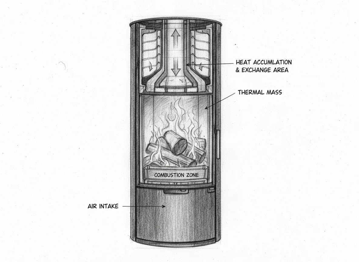 Ember Wärmespeicher-Steine für Kaminöfen E-11, E-15 XL und F-11 VG