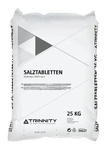 TRINNITY Regeneriersalz für Enthärtungsanlagen Tabs 25 KG Siedesalztabletten